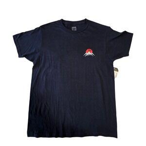 686 Mountain Sunset Graphic T Shirt Navy Cotton Medium NWT Snowboarding